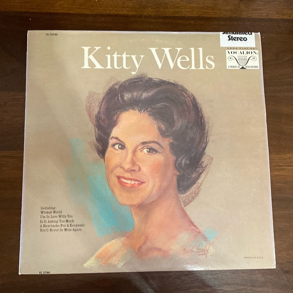 Vintage KITTY WELLS Kitty Wells LP 1966 COUNTRY NM- NM-